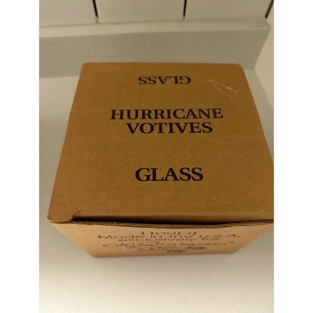 Home Interiors Candle Peg Votive Hurricane 1109 Lot of 4 Vintage